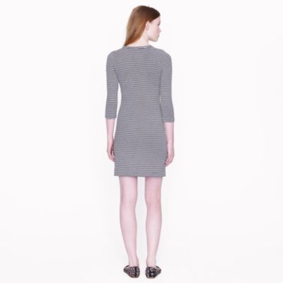 Skinny-stripe tee dress
