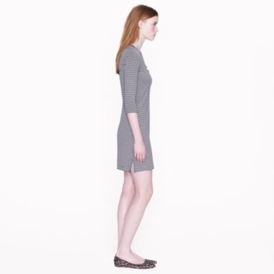 Skinny-stripe tee dress