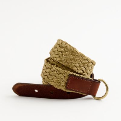 Factory braided metallic belt