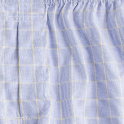 Glen plaid boxers in amber