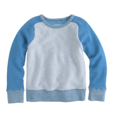 Boys' reverse baseball sweatshirt