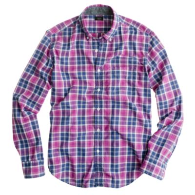 Tartan shirt in manor purple