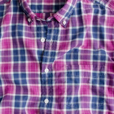 Tartan shirt in manor purple