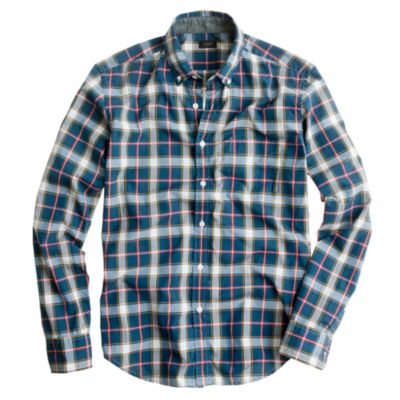 Tartan shirt in burnished spruce