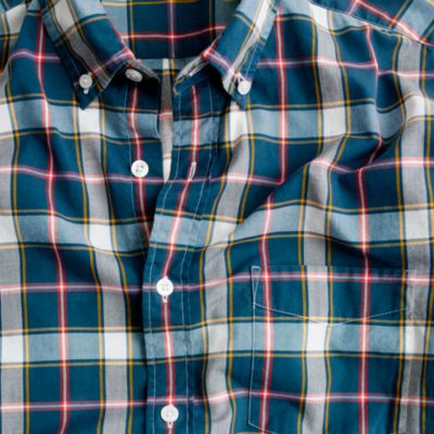 Tartan shirt in burnished spruce