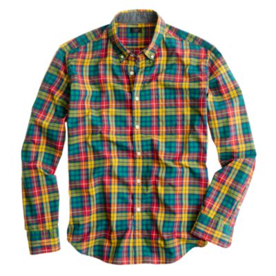 Tartan shirt in warm cider