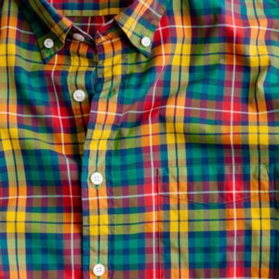 Tartan shirt in warm cider