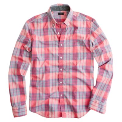 Tartan shirt in vintage barn