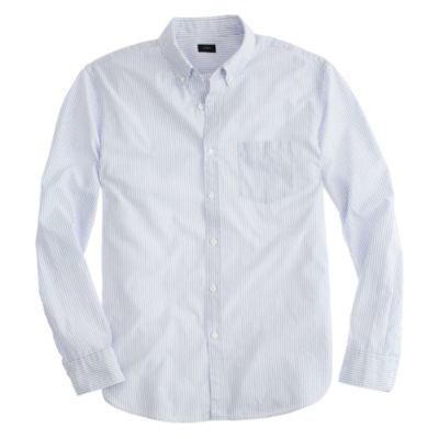 Slim Secret Wash shirt in Atlantic stripe