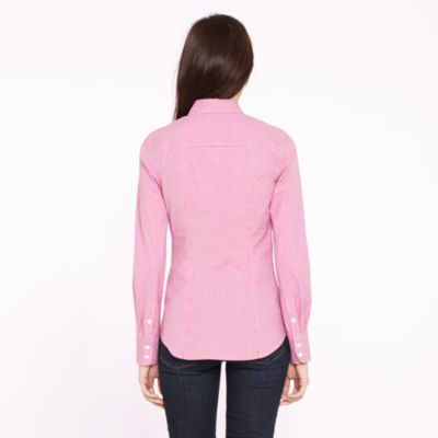 Stretch perfect shirt in mini-windowpane