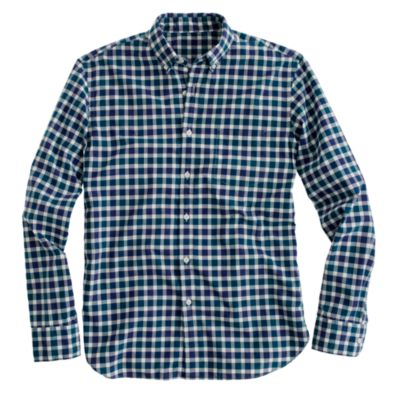 Secret Wash shirt in vintage jade check