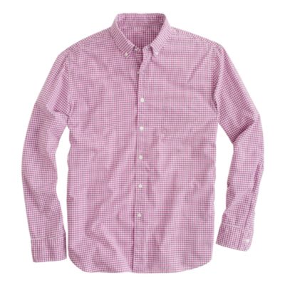 Secret Wash shirt in microgingham