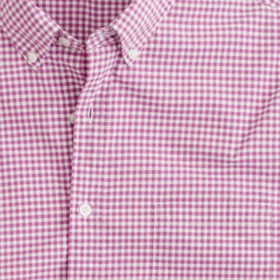 Secret Wash shirt in microgingham