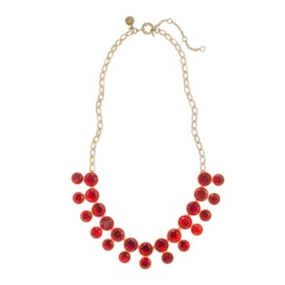 Double crystal brul&eacute;e necklace
