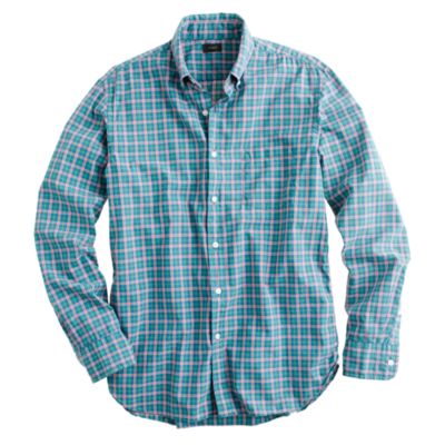 Secret Wash shirt in pink and green check