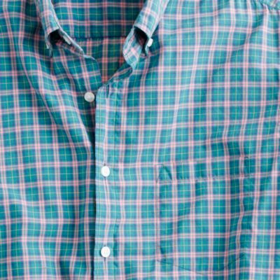 Secret Wash shirt in pink and green check