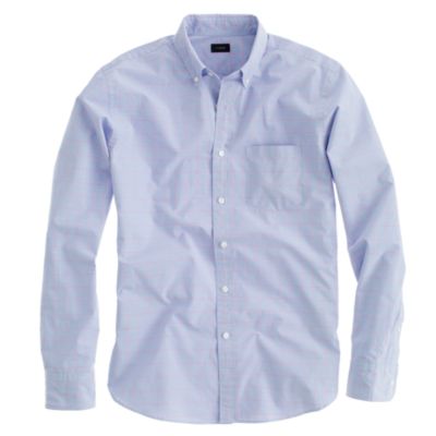 Secret Wash shirt in windowpane check