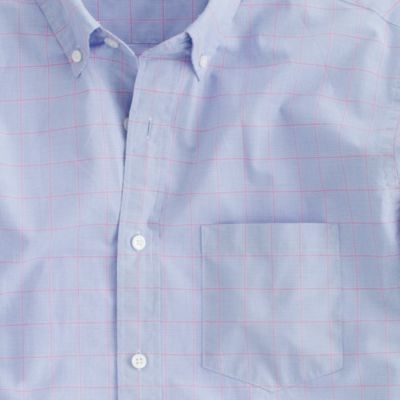 Secret Wash shirt in windowpane check