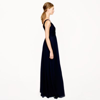 Heidi Long Dress in silk chiffon
