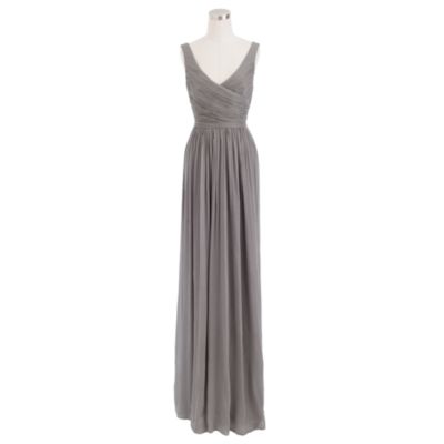 Heidi Long Dress in silk chiffon