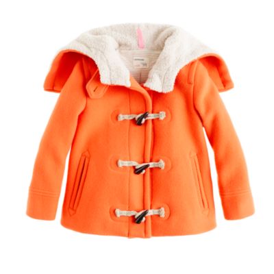 Girls' stadium-cloth toggle coat