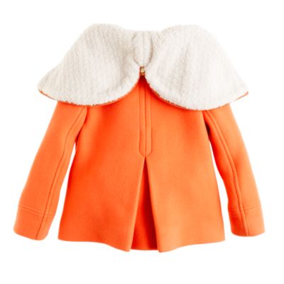 Girls' stadium-cloth toggle coat