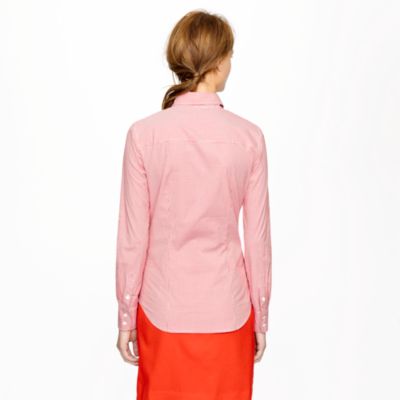 Stretch perfect shirt in mini-gingham