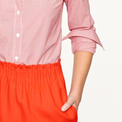 Stretch perfect shirt in mini-gingham