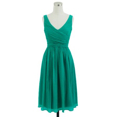 Petite Heidi dress in silk chiffon