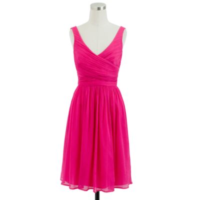 Petite Heidi dress in silk chiffon