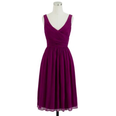 Petite Heidi dress in silk chiffon