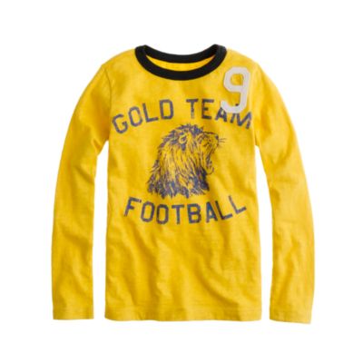Boys' long-sleeve gold team tee