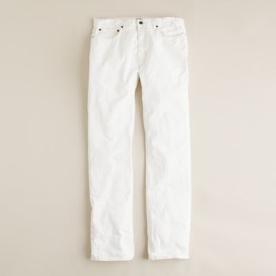 Slim-straight jean in antique white