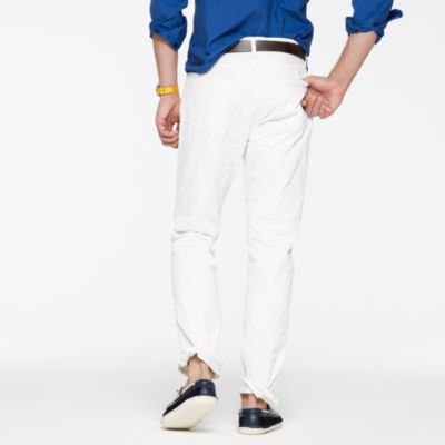 Slim-straight jean in antique white