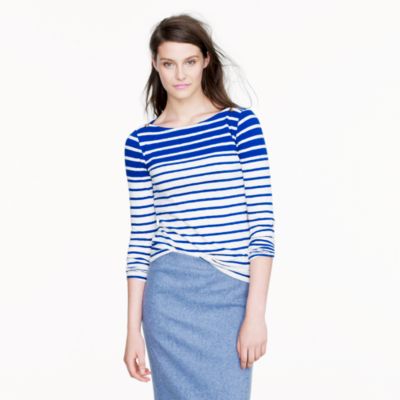 Painter boatneck tee in stripe