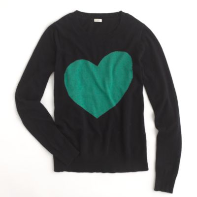 Factory heart crewneck sweater