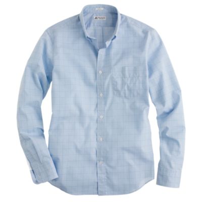 Thomas Mason&reg; for J.Crew slim shirt in green point windowpane check
