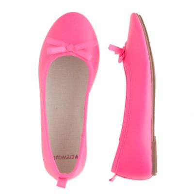 Girls' classic neon ballet flats