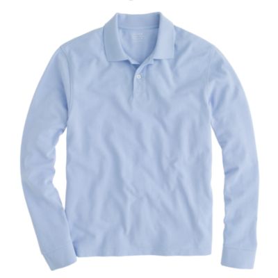 long-sleeve classic piqu&eacute; polo