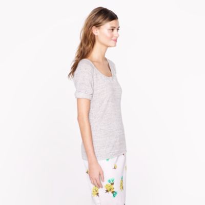 Fleece elbow-sleeve sweatshirt