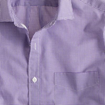 Thomas Mason&reg; for J.Crew slim shirt in vivid grape microgingham