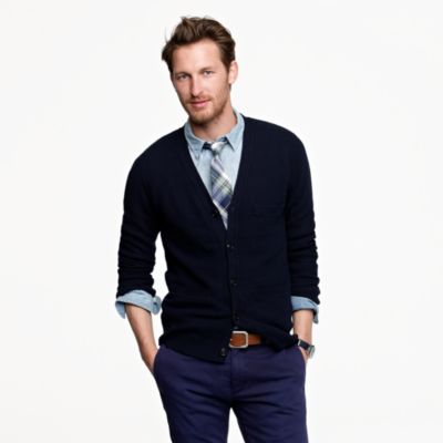 Cotton pocket cardigan