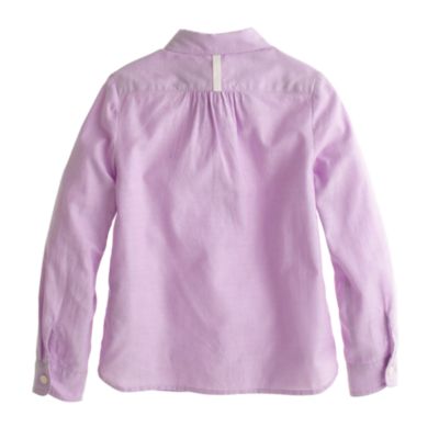Girls' tissue oxford popover