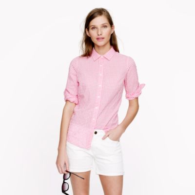 Perfect shirt in suckered gingham