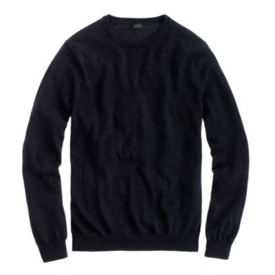 Tall merino crewneck sweater