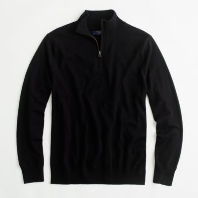 Factory merino half-zip sweater