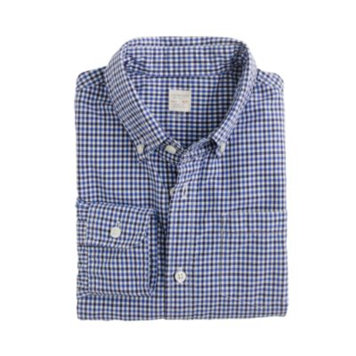 Boys' Secret Wash shirt in tattersall