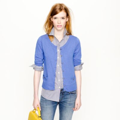 Painter crewneck cardigan