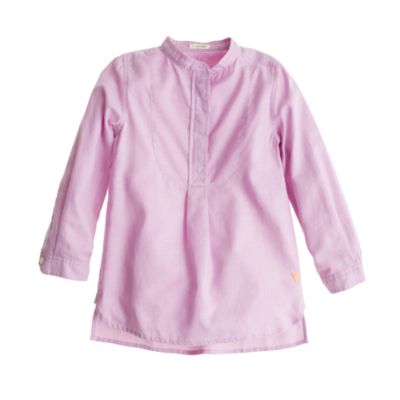 Girls' tissue oxford tunic