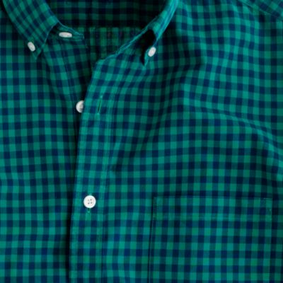 Secret Wash shirt in two-color gingham